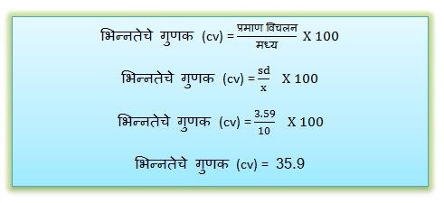भिन्नतेचे गुणक (CV)