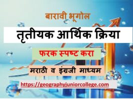 XII Geo Tertiary Activity Difference